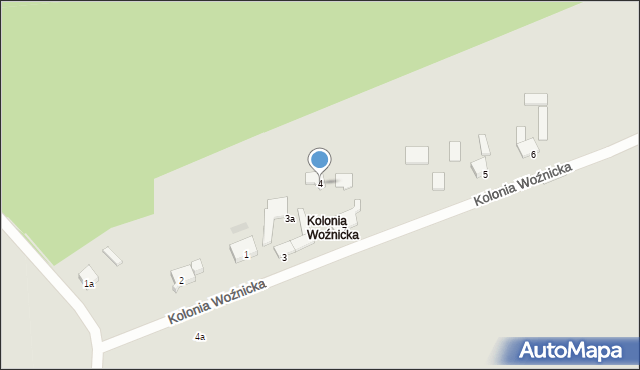Woźniki, Kolonia Woźnicka, 4, mapa Woźniki