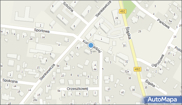 Wręczyca Wielka, Konopnickiej Marii, 2, mapa Wręczyca Wielka