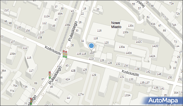 Wrocław, Kościuszki Tadeusza, gen., 122, mapa Wrocławia