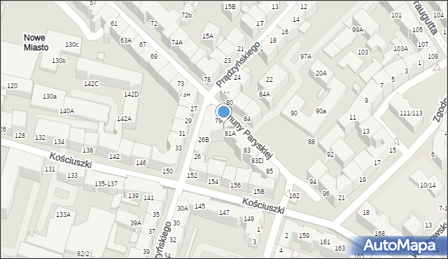 Wrocław, Komuny Paryskiej, 81, mapa Wrocławia