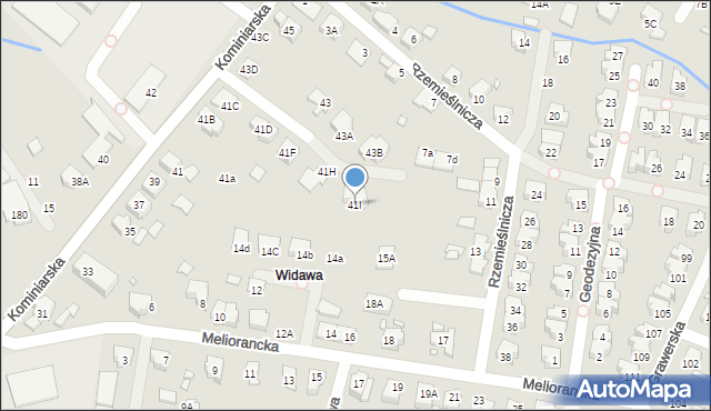 Wrocław, Kominiarska, 41I, mapa Wrocławia