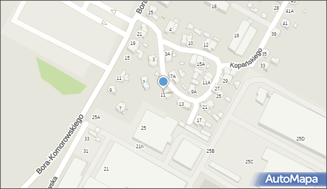 Wrocław, Kopańskiego Stanisława, gen., 11, mapa Wrocławia