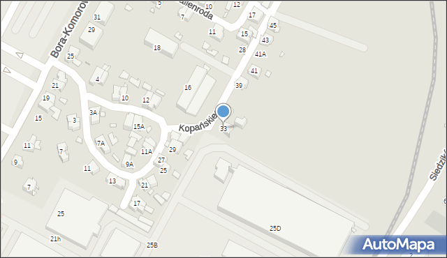 Wrocław, Kopańskiego Stanisława, gen., 33, mapa Wrocławia