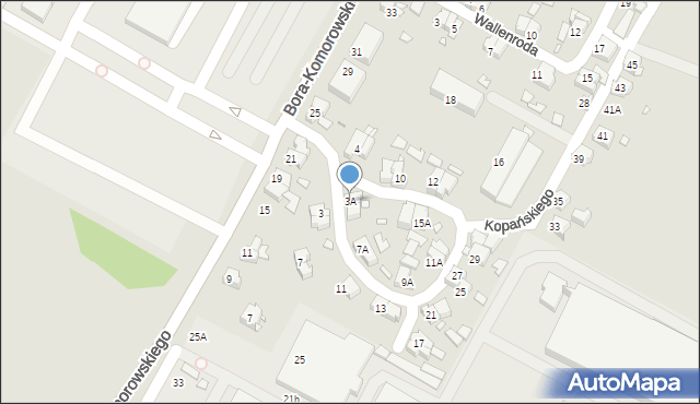 Wrocław, Kopańskiego Stanisława, gen., 3A, mapa Wrocławia