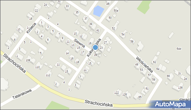 Wrocław, Kołodziejska, 19, mapa Wrocławia