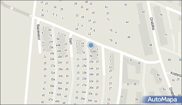 Wrocław, Kostrzewskiej Barbary, 4a, mapa Wrocławia