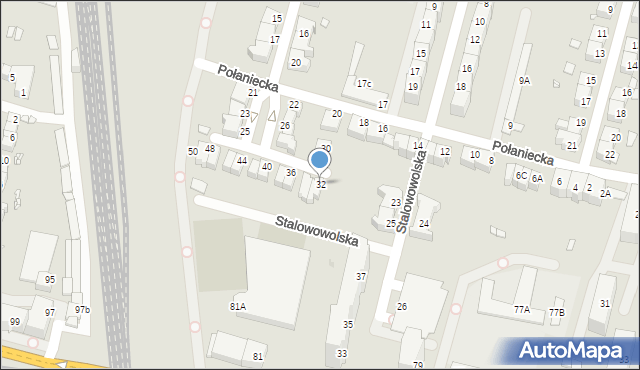 Wrocław, Kolbuszowska, 32, mapa Wrocławia