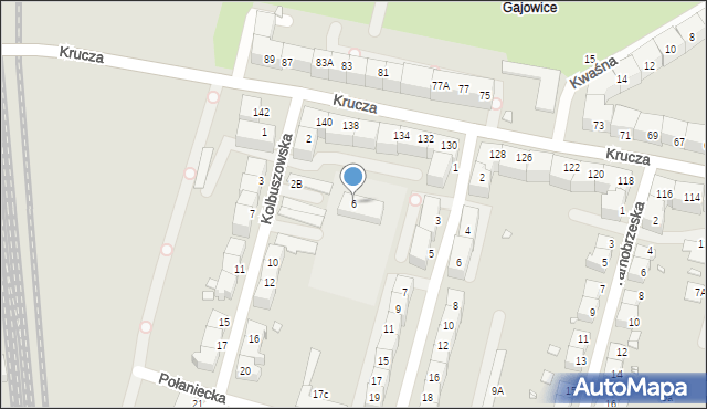 Wrocław, Kolbuszowska, 6, mapa Wrocławia