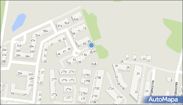 Wrocław, Kozia, 61, mapa Wrocławia