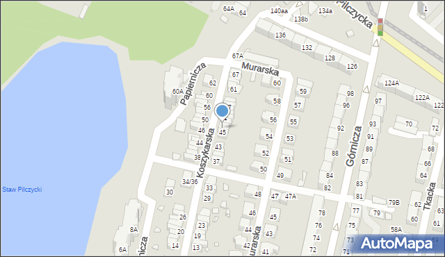 Wrocław, Koszykarska, 47, mapa Wrocławia