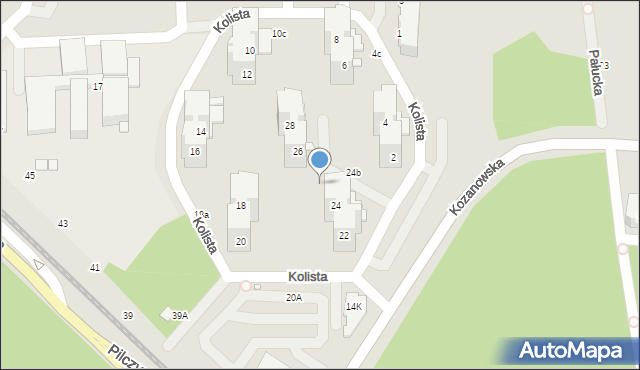 Wrocław, Kolista, 18c, mapa Wrocławia