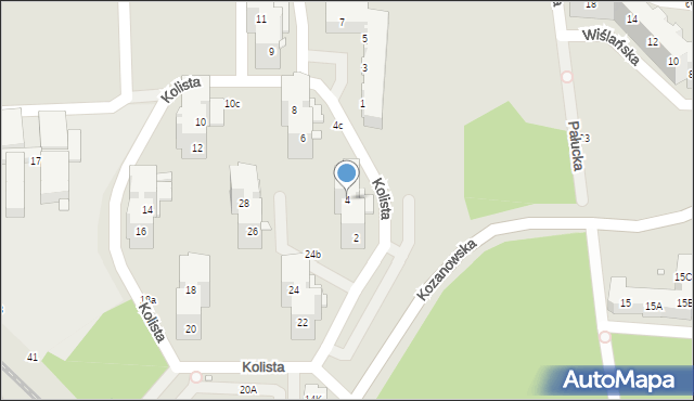 Wrocław, Kolista, 4, mapa Wrocławia