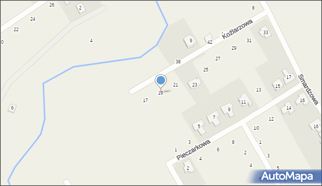 Wronczynek, Koźlarzowa, 19, mapa Wronczynek