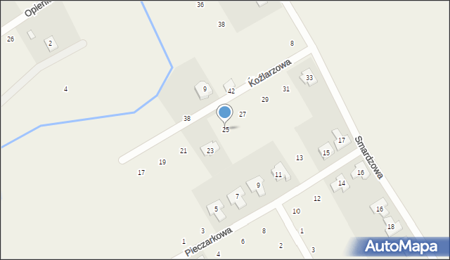 Wronczynek, Koźlarzowa, 25, mapa Wronczynek