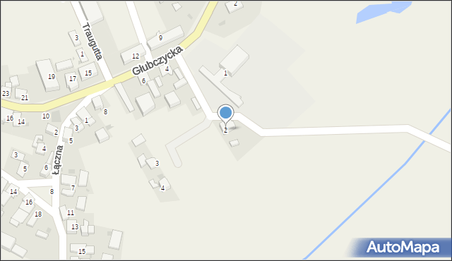 Wronin, Kościelna, 2, mapa Wronin