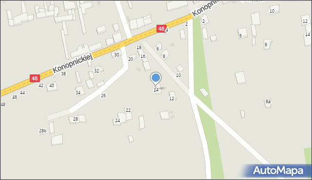 Wyśmierzyce, Konopnickiej Marii, 14, mapa Wyśmierzyce