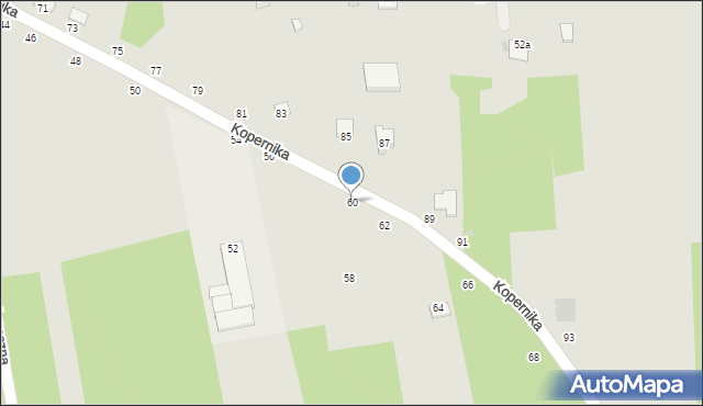 Wyśmierzyce, Kopernika Mikołaja, 60, mapa Wyśmierzyce