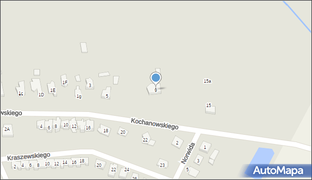 Wysokie Mazowieckie, Kochanowskiego Jana, 9, mapa Wysokie Mazowieckie