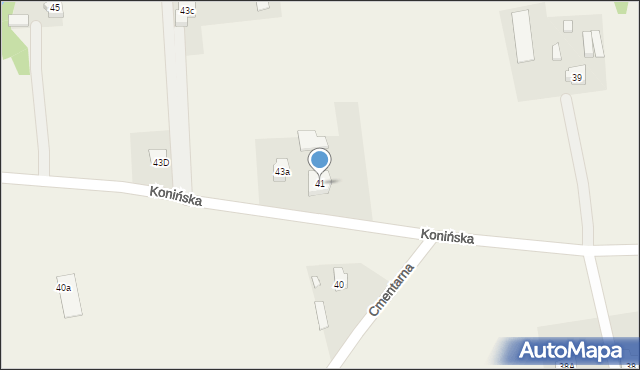 Wyszyna, Konińska, 41, mapa Wyszyna