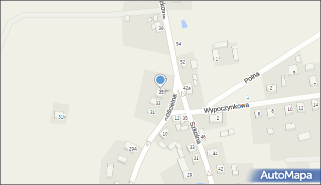 Wytomyśl, Kościelna, 35, mapa Wytomyśl