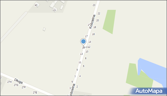 Zabijak, Kościelna, 15, mapa Zabijak