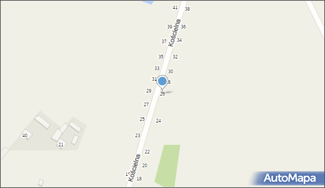 Zabijak, Kościelna, 26, mapa Zabijak