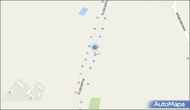 Zabijak, Kościelna, 30, mapa Zabijak