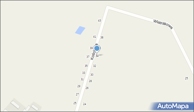 Zabijak, Kościelna, 34, mapa Zabijak