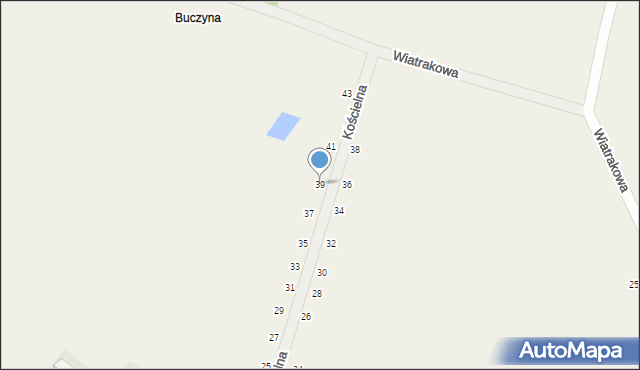 Zabijak, Kościelna, 39, mapa Zabijak