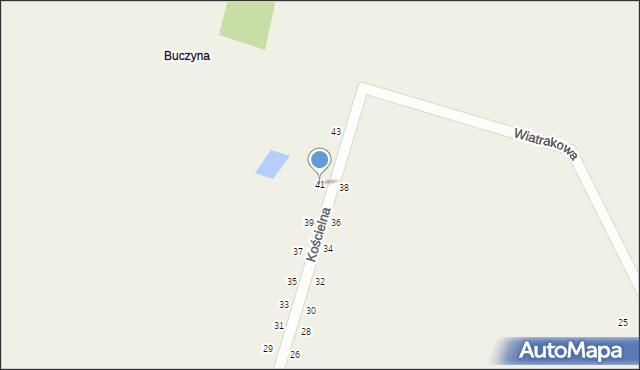 Zabijak, Kościelna, 41, mapa Zabijak