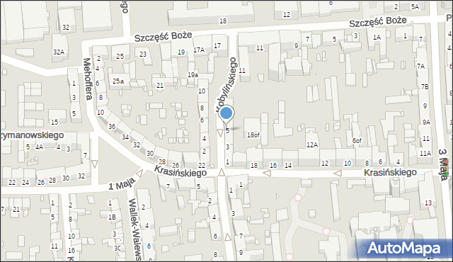 Zabrze, Kobylińskiego Stanisława, 5, mapa Zabrza