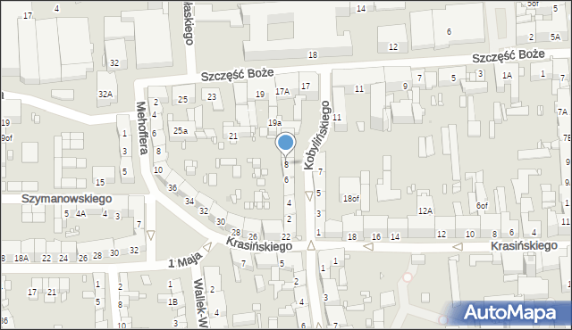 Zabrze, Kobylińskiego Stanisława, 8, mapa Zabrza