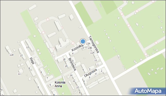 Zabrze, Koziołka Karola, ks., 2, mapa Zabrza