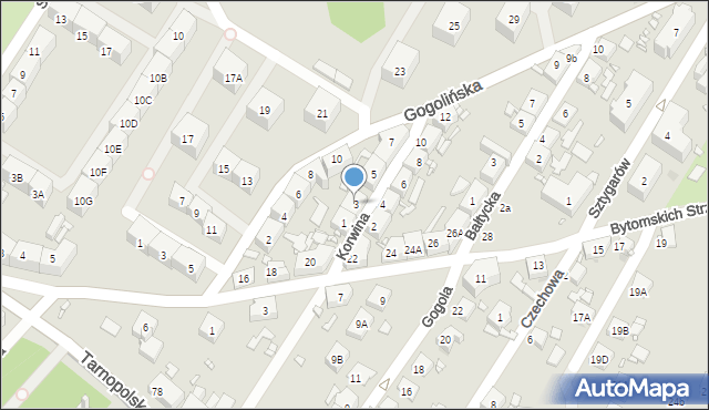 Zabrze, Korwina Wawrzyńca, 3, mapa Zabrza