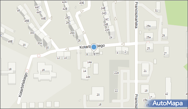 Zabrze, Kotarbińskiego Tadeusza, prof., 6, mapa Zabrza