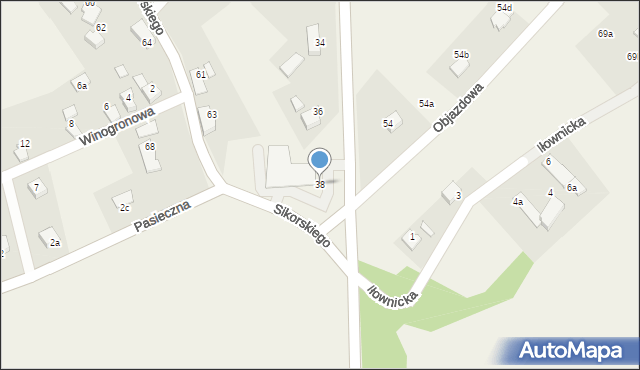 Zabrzeg, Korfantego Wojciecha, 38, mapa Zabrzeg