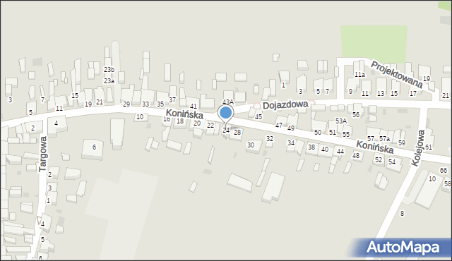 Zagórów, Konińska, 24, mapa Zagórów