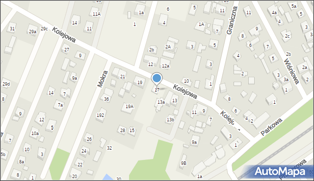 Zagościniec, Kolejowa, 17, mapa Zagościniec