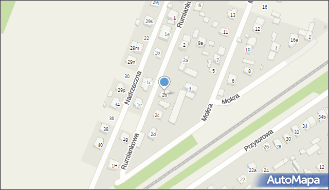 Zagościniec, Kolejowa, 2b, mapa Zagościniec