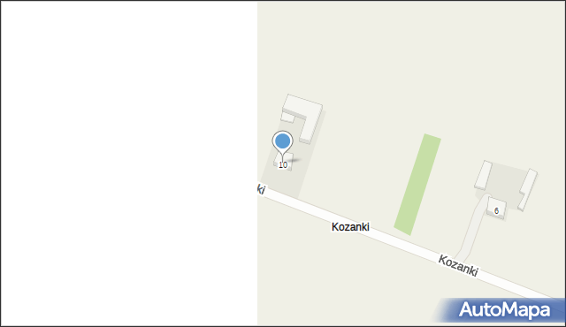 Zagroby, Kozanki, 10, mapa Zagroby