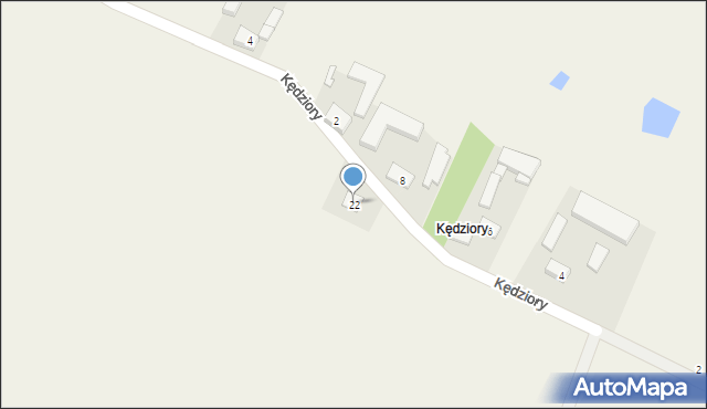 Zagroby, Kozanki, 22, mapa Zagroby