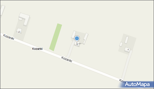 Zagroby, Kozanki, 6, mapa Zagroby