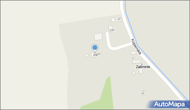 Zakliczyn, Kopernika Mikołaja, 10a, mapa Zakliczyn