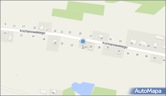 Zalasowa, Kochanowskiego Jana, 24, mapa Zalasowa