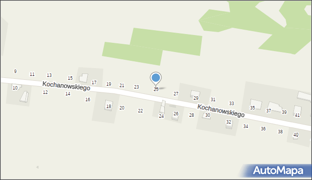 Zalasowa, Kochanowskiego Jana, 25, mapa Zalasowa