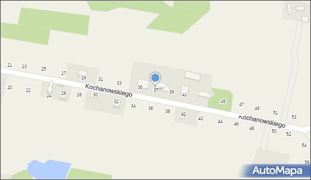 Zalasowa, Kochanowskiego Jana, 37, mapa Zalasowa