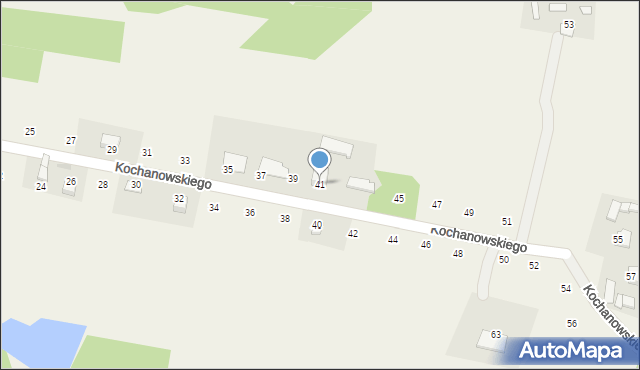 Zalasowa, Kochanowskiego Jana, 41, mapa Zalasowa