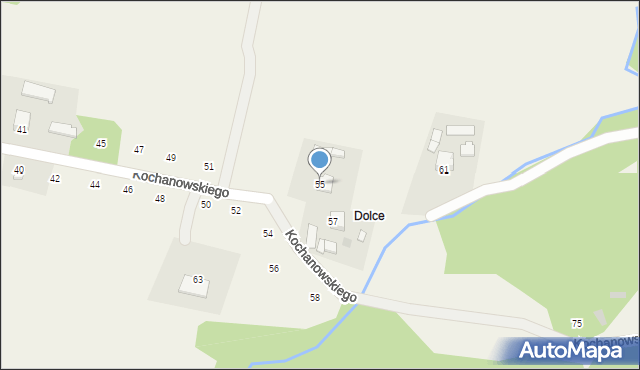 Zalasowa, Kochanowskiego Jana, 55, mapa Zalasowa