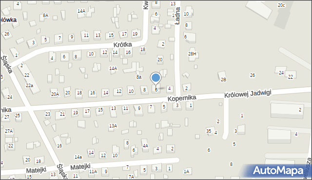 Zamość, Kopernika Mikołaja, 6, mapa Zamościa