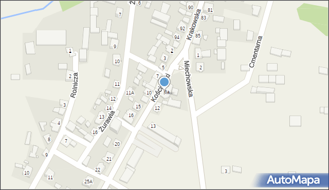 Żarnowiec, Kościuszki Tadeusza, gen., 9, mapa Żarnowiec